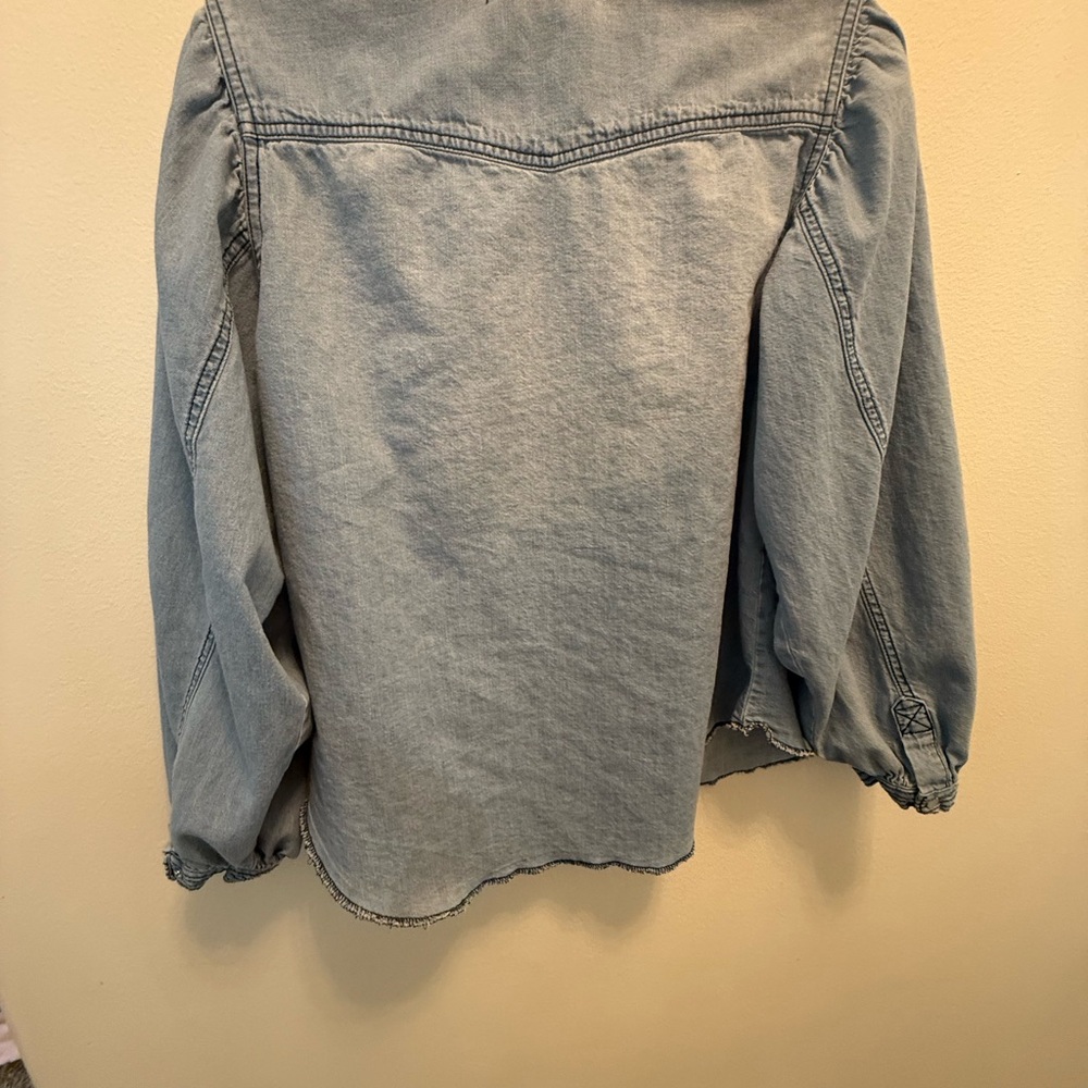 Free People Blue Denim Skirt